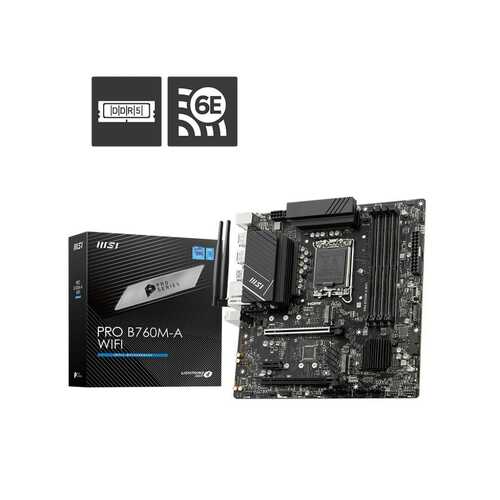 MSI PRO B760M-A WIFI mATX Motherboard