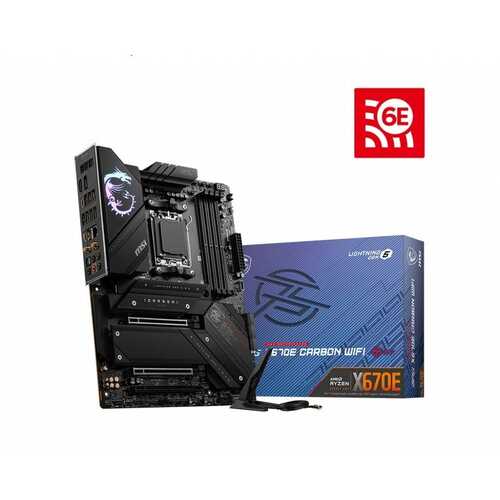 MSI AMD MEG X670E CARBON WIFI ATX AM5 Motherboard