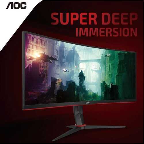 AOC CU34G2X 34" Curved Ultrawide 144Hz Gaming Monitor