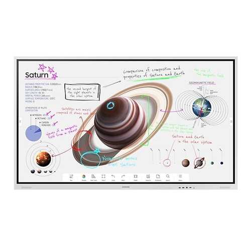 Samsung LH75WMBWLGCXXY 75" Flip Pro 4K UHD Interactive Smart Digital FlipChart