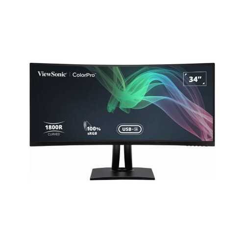 ViewSonic 34" VP3481A Curved UWQHD Type C Monitor