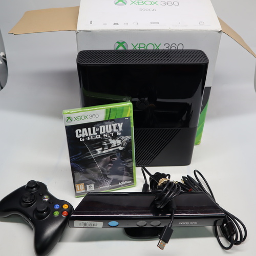 Microsoft Xbox 360 500GB Black With Kinect No PSU