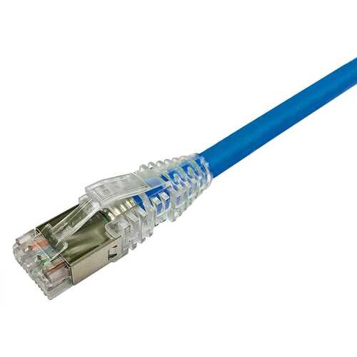 CommScope NETCONNECT Cat 6A S/FTP RJ45 Patch Cord, LSZH, Blue, 1m Ethernet Cable