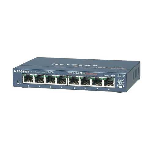 Netgear ProSafe 8-Port 10/100 Desktop Network Switch - New in Box