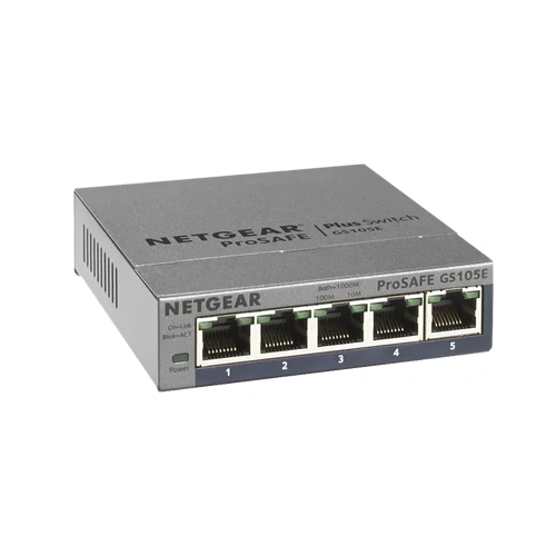 Netgear GS105E 5-Port Gigabit Ethernet Easy Smart Switch