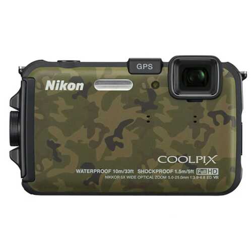 Nikon Coolpix AW100 16MP FHD Digital Camera - NO CHARGER