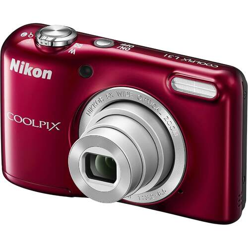 Nikon Coolpix L31 16MP Digital Camera Red