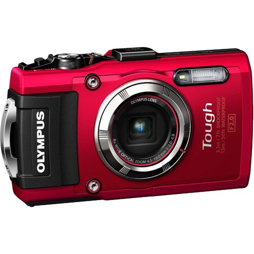 OLYMPUS TG-3 Waterproof 16 MP Digital Camera (Red)