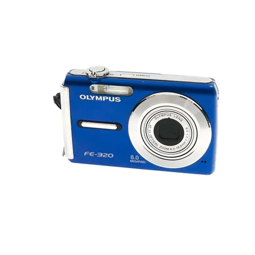 Olympus FE-320 8MP Digital Camera Blue - Untested B-Grade