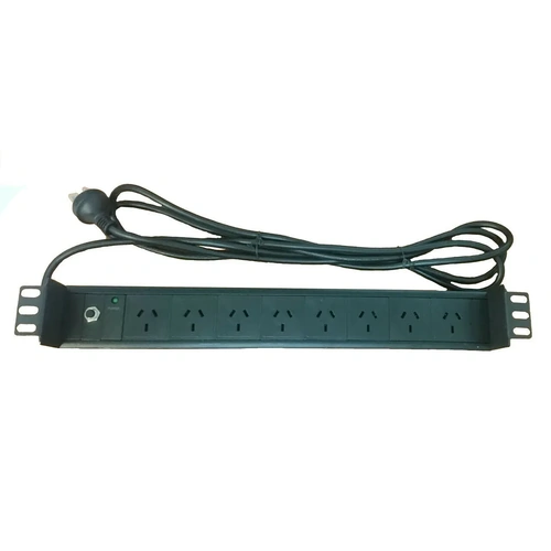 1U 8 WAY Recessed Power Distribution Unit PDU 19" 3 Meter Lead
