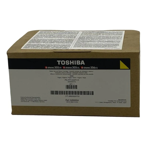 Toshiba PS-ZTFC305PY-R e-STUDIO 305cp / 305cs / 306cs Yellow Toner Cartridge