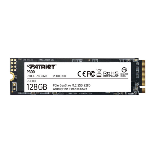Patriot P300 PCIe Gen3 x4 M.2 2280 128GB SSD Solid State Drive