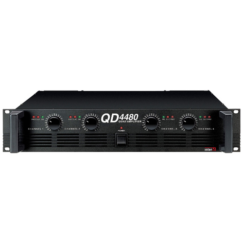 Inter M QD-4480 Quad Channel Power Amplifier 2RU 4x80W @ 8Ω