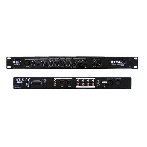 Rolls RM69 MixMate 3 Six Channel Mic/Line Mixer w/HDMI Audio Extractor