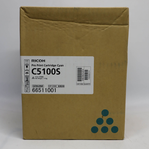 Genuine Ricoh Cyan Toner Print Cartridge 828240 for Pro C5100S
