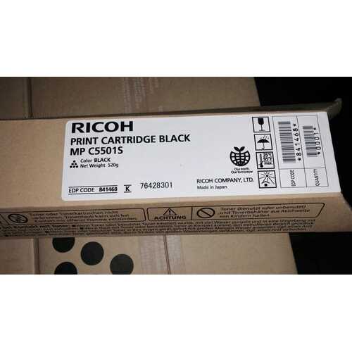 Genuine Ricoh Print Cartridge Black 841468 MP C5501S