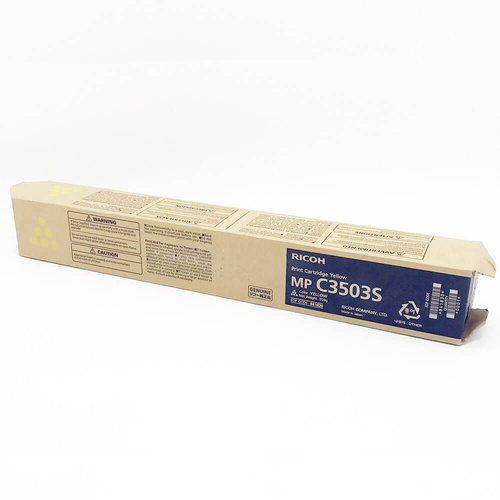 Genuine Ricoh Print Cartridge Yellow 841830 MP C3503S