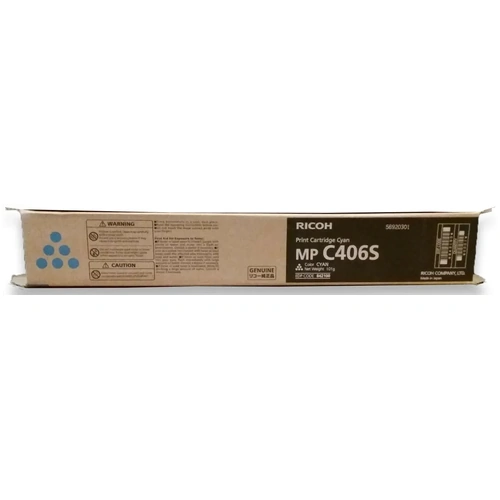 Genuine Ricoh Cyan Toner Cartridge 842100 MP C406S