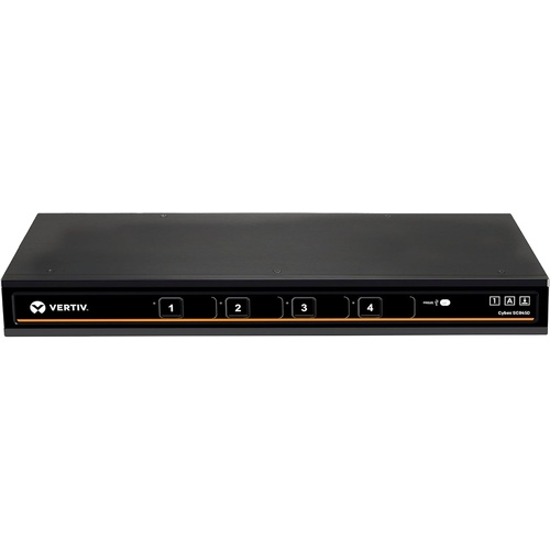 Vertiv Cybex SC845DP Secure Desktop KVM Switch | 4 Port | DP | CAC