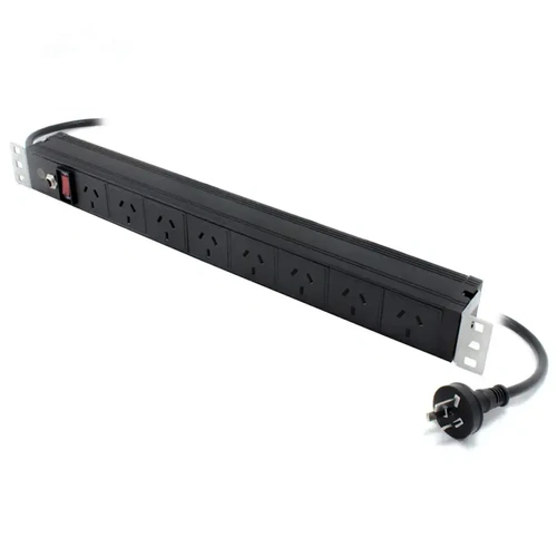 Serveredge 8 Port Basic PDU 3 Pin AUS GPO Output 3 Pin Aus Plug Input 10A 240V - SEDG-8P-GPO