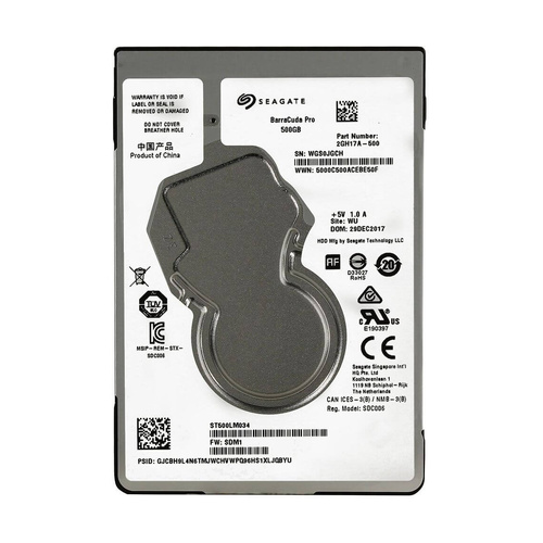 Seagate BarraCuda Pro ST500LM034 500GB 2.5" HDD SATA Internal Hard Disk Drive