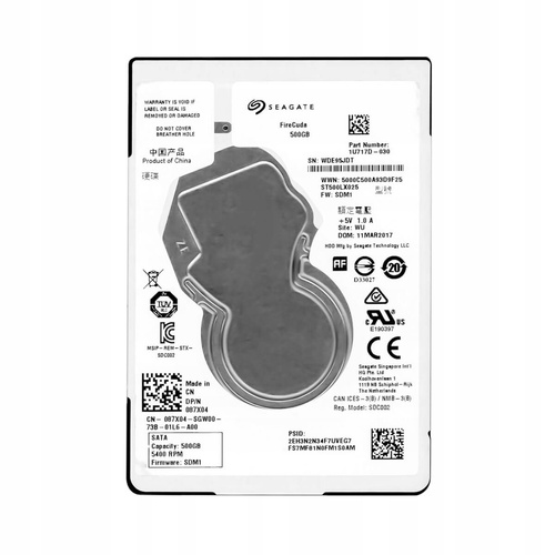 Seagate ST500LX025 FireCuda 500GB 2.5"  SATA Internal Hybrid SSHD
