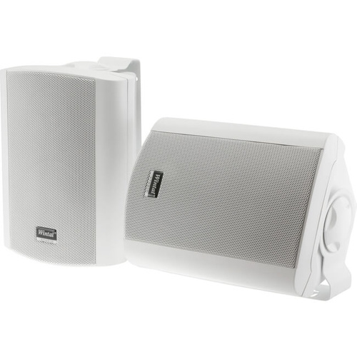 Wintal STUDIO5AW Active Indoor/Outdoor Speakers 60W White Pair