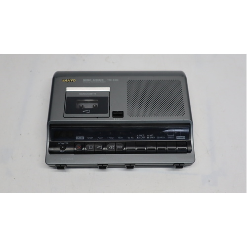 Sanyo Memo-Scriber TRC-6300 Microcassette Transcribing System