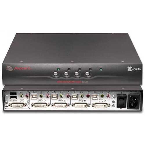 Avocent SwitchView SC4 UAD KVM Switch DVI Audio USB SC4UAD-001