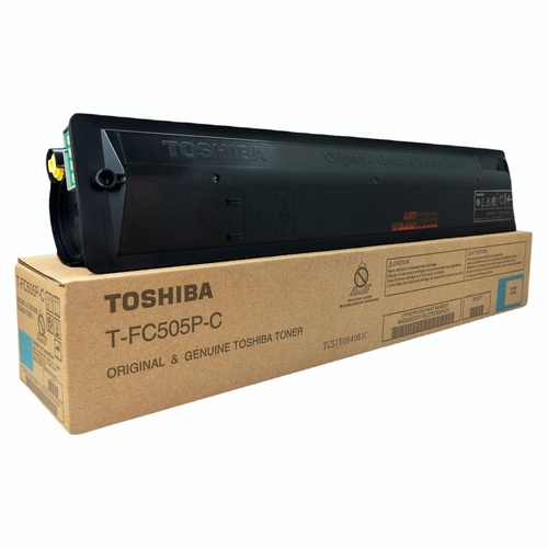 Genuine Toshiba T-FC505P-C Cyan Toner Cartridge for e-Studio 2505AC