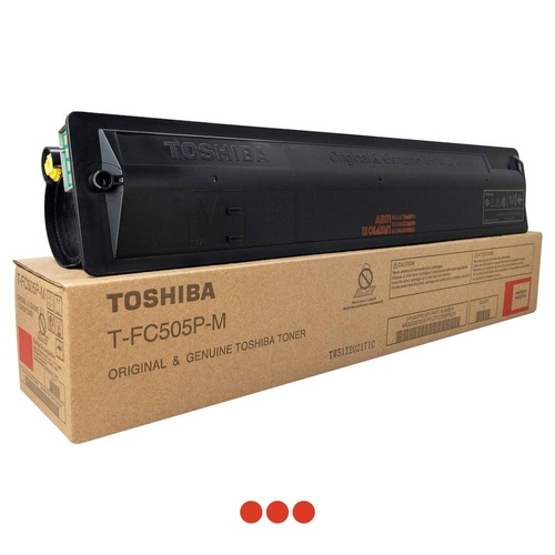 Genuine Toshiba T-FC505P-M Magenta Toner Cartridge for e-Studio 2505AC