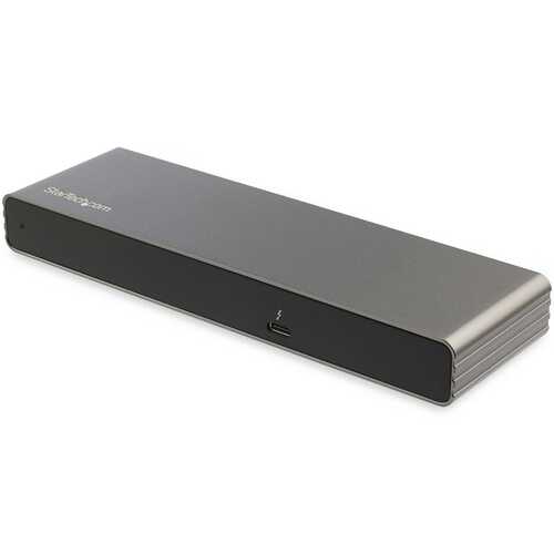 StarTech TB3DK2DHV Thunderbolt 3 Dock 2x DP HDMI VGA - No PSU, TB3 Cable