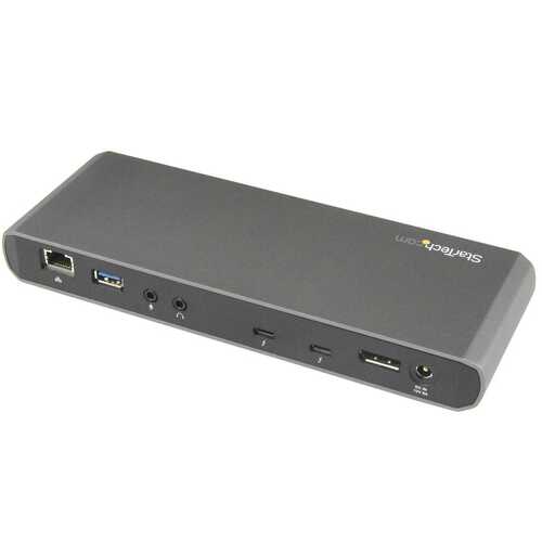 StarTech TB3DK2DHV Thunderbolt 3 Dual-4K Docking Station DP Ethernet w/PSU, TB3 cable