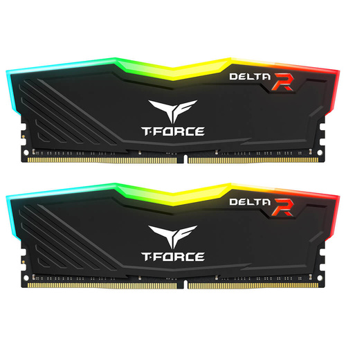 Team Group T-Force Delta RGB DDR4 3000MHz 16GB Memory Kit (2x8GB) TF3D48G3000HC16CBK - Used