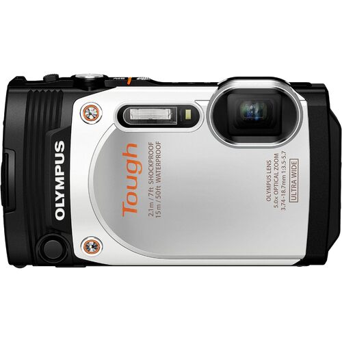 Olympus Tough TG-860 16MP Shockproof/Waterproof Digital Camera White - No battery