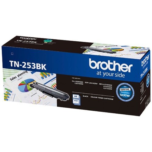 Genuine Brother TN-253BK Toner Cartridge Black - New
