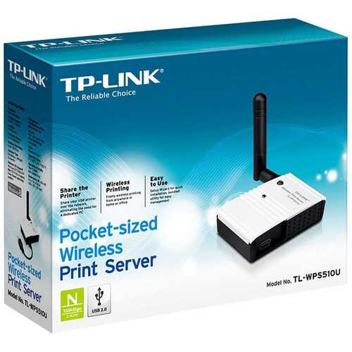 TP-Link Pocket-Sized Wireless Print Server TL-WPS510U