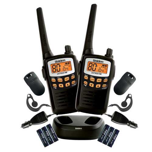 Uniden UH710SX-2NB Handheld 2-Way Radio Walkie-Talkie Twin Pack (No PSU)