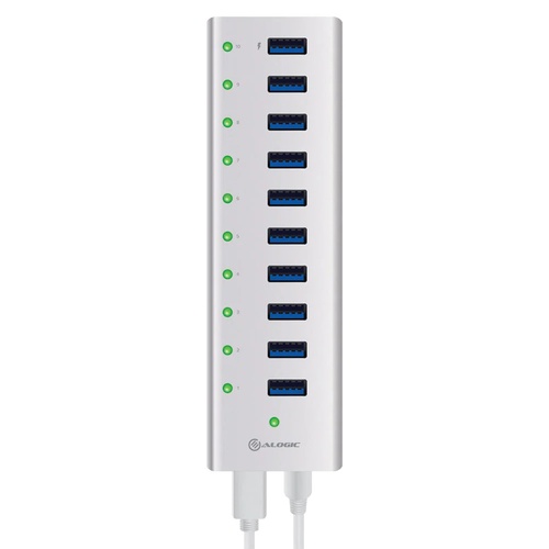 Alogic VPLU3H10AP 10 Port Aluminium USB Hub with USB Charging