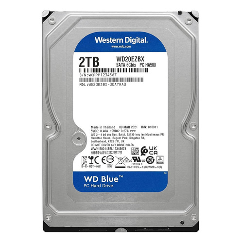 Western Digital WD20EZBX WD Blue 2TB 3.5" SATA HDD Hard Disk Drive