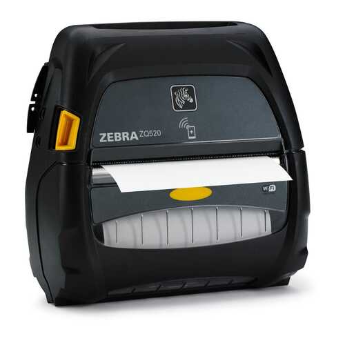 Zebra ZQ520 Mobile Thermal Label Printer WiFi Bluetooth USB – No Power Supply - No Belt Clip