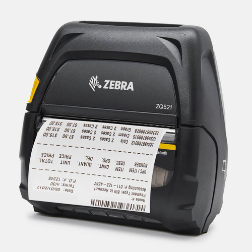 Zebra ZQ521 Mobile Printer WiFi Bluetooth USB No PSU
