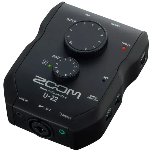Zoom U-22 Handy Audio Interface Portable USB 2-In 2-Out